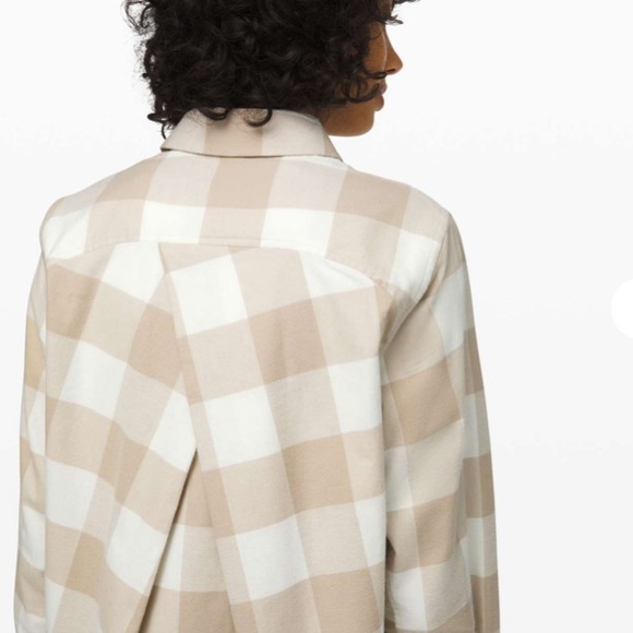 lululemon athletica Tops - Lululemon Full Day Ahead Shirt
Revive Plaid Mojave Tan Nimbus